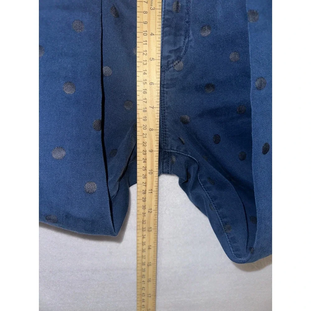 Gap 1969 Kids Boys Size 12 Jeans Blue‎ Polka Dot Super Skinny Mid Rise Denim